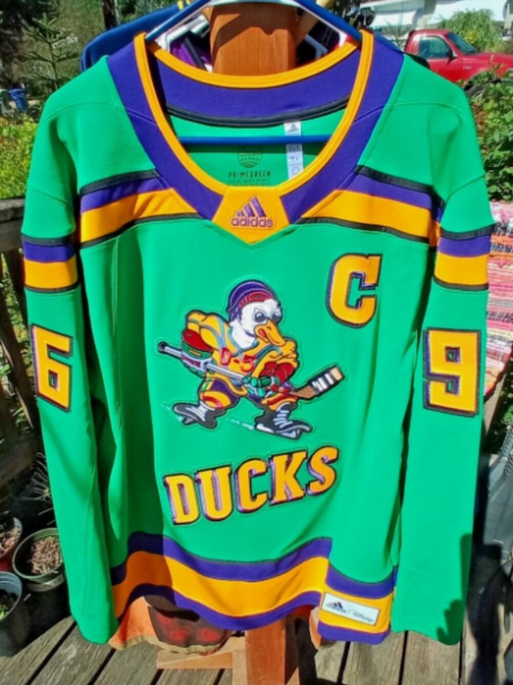 (52)adidas Mighty Ducks Charlie Conway NHL Hockey Jersey